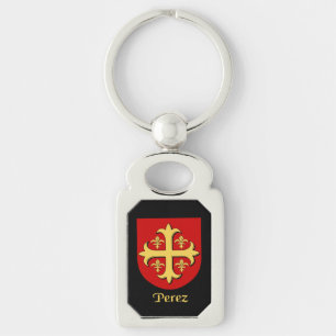 Perez Historical Shield Keychain