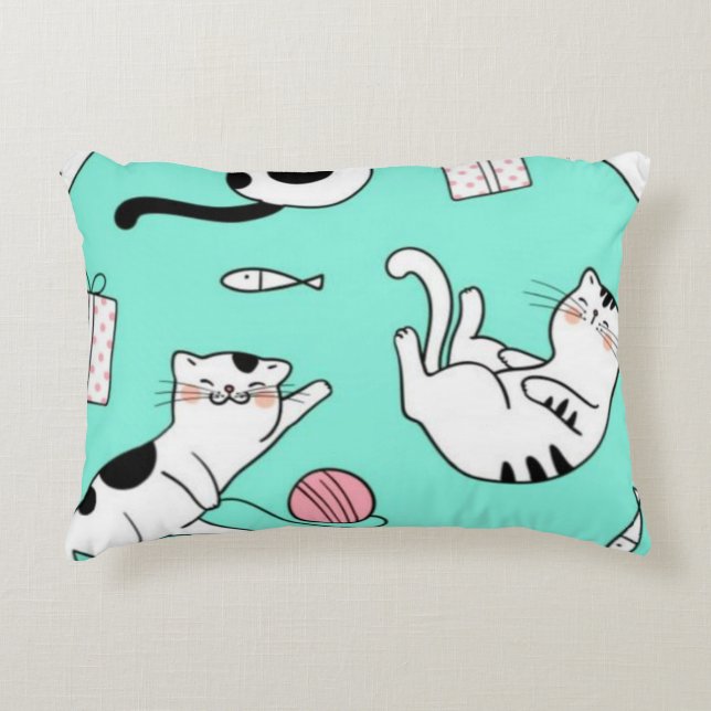 PEREZOSO CATS ACCENT PILLOW (Front)
