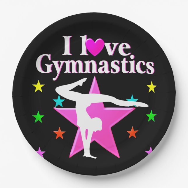 PERFECT 10 GYMNAST PAPER PLATES (Front)