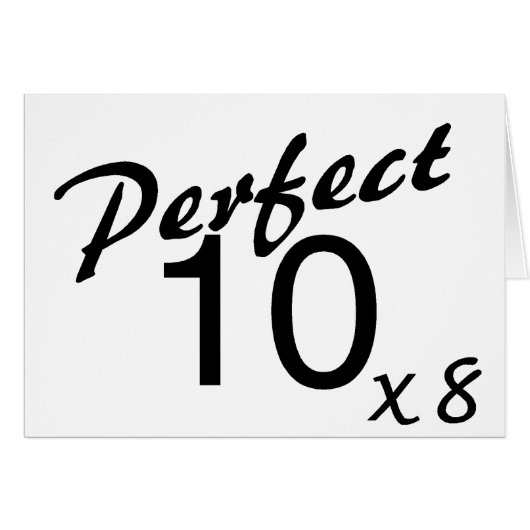 Perfect 10 x8 cards (Front Horizontal)