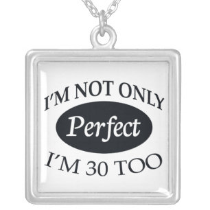 Perfect 30 silver plated necklace