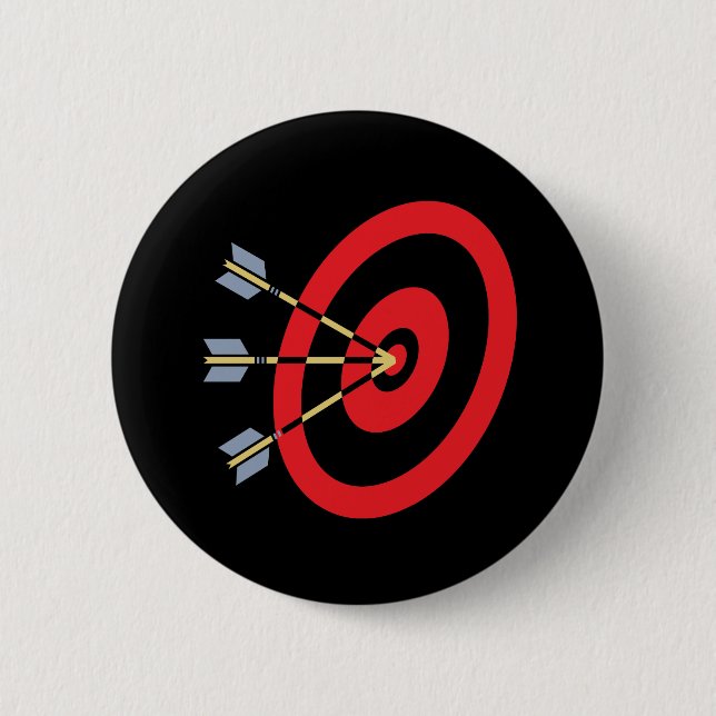 Perfect Aim Pinback Button (Front)