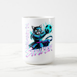 Perfect Anime Gamer Gift for Soccer Fans & Cat Lov Coffee Mug