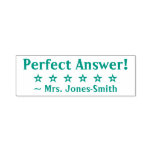 [ Thumbnail: "Perfect Answer!" Teacher Rubber Stamp ]