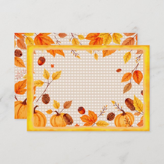 Perfect Autumn Note Card (Front/Back)