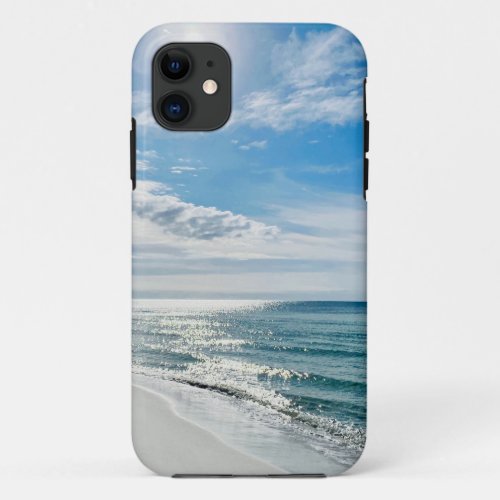 Perfect Beach Day My Happy Place Coastal Tropical iPhone 11 Case
