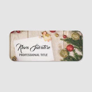 Perfect Beautiful Christmas Ornaments Name Tag