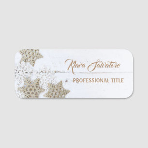 Perfect Beautiful Christmas Star Ornament Name Tag