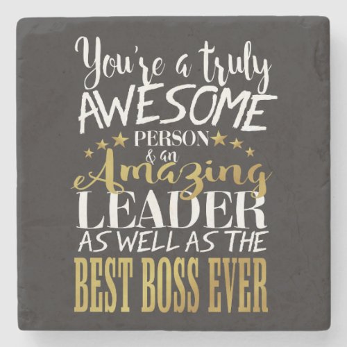 perfect Best Boss Appreciation Gift  Coaster