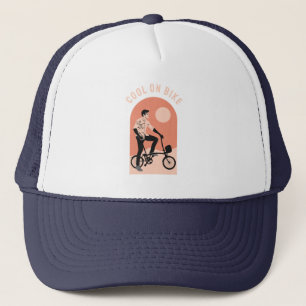 Perfect Bike Gift - Cool On Bike Trucker Hat