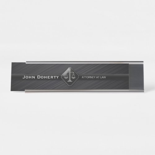 Perfect Black  ATTORNEY AT LAW Desk Name Plate