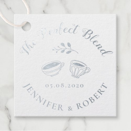 Perfect blend cute wedding real foil favor tag