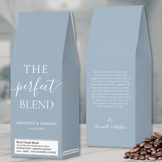 Perfect Blend Dusty Blue Wedding Roasted Coffee (Perfect Blend Dusty Blue Wedding Roasted Coffee)
