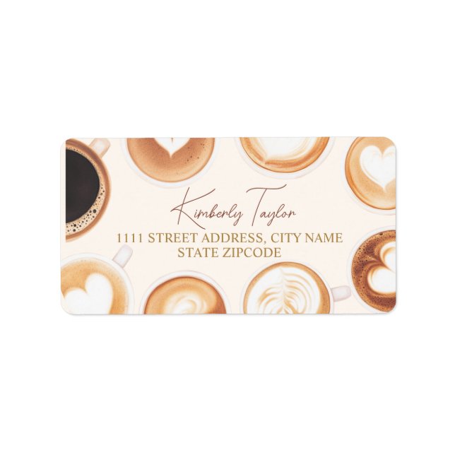 Perfect Blend Love is Brewing Coffee Cups Label (Front)