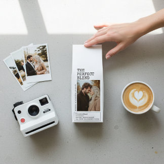 Perfect Blend Typewriter Photo Wedding Roasted Coffee