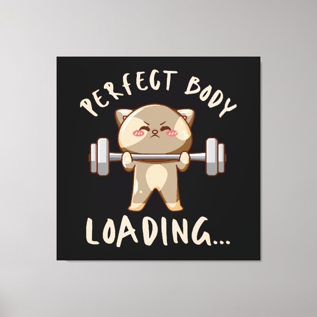 Perfect body loading... canvas print (Front)