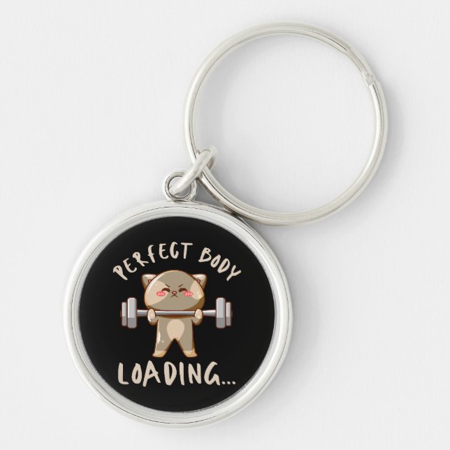 Perfect body loading... keychain (Front)