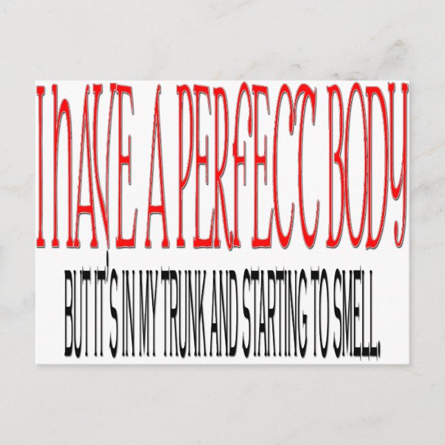 Perfect body postcard (Front)