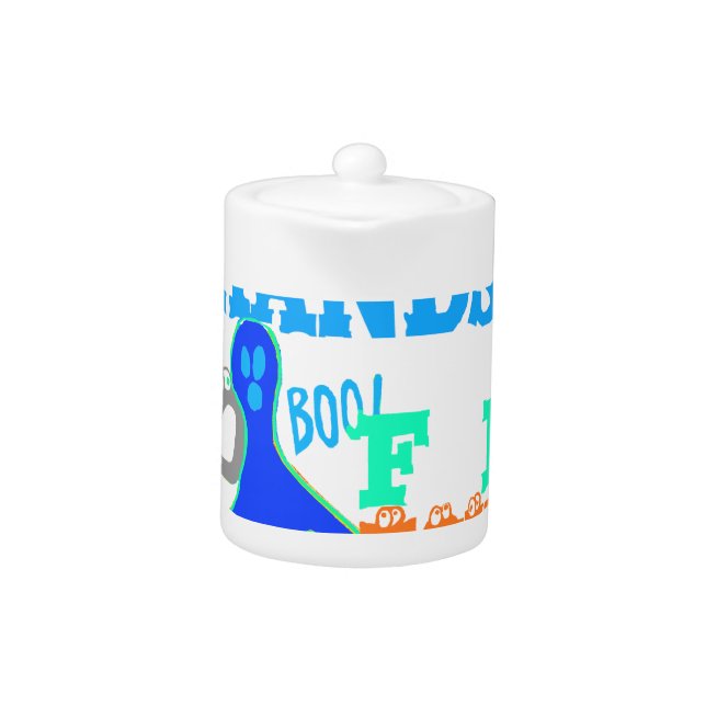 Perfect Boo! TGIF Thanks God Its Friday Hakuna Mat Teapot (Front)