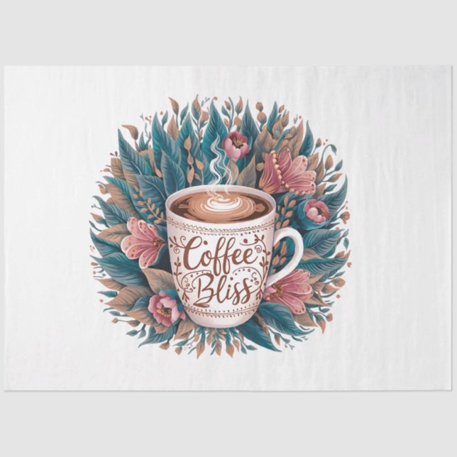 Perfect Brew Ephemera-Advertising Decoupage Art  Tissue Paper (Front)