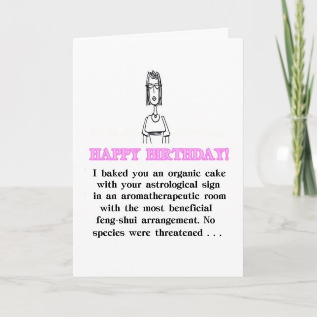 Perfect Cake birthday card (Front)