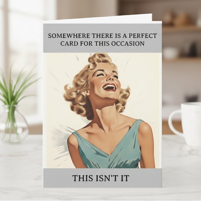 Perfect card Funny Humor Retro (Creator Uploaded)