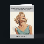 Perfect card Funny Humor Retro<br><div class="desc">This design may be personalized by the Edit Design option. You may have false transfer items other items. Contact me at colorflowcreations@gmail.com or use the chat option at the top of the page if you wish to have this design on another product or need assistance. See more of my designs...</div>