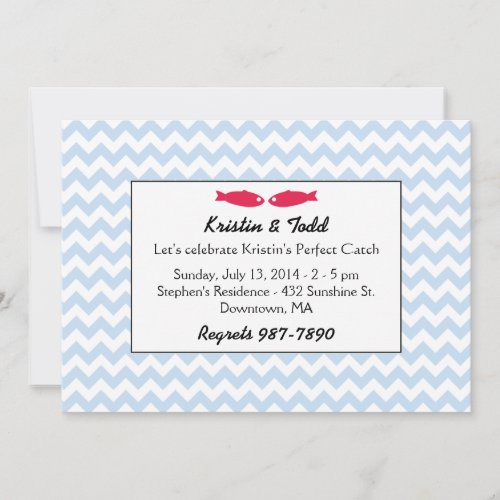 Perfect Catch Bridal Shower Invites