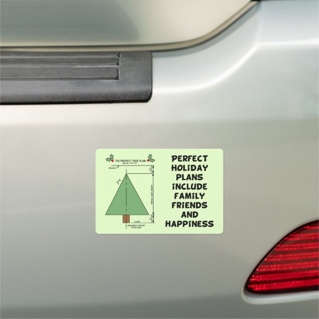 Perfect Christmas Tree Car Magnet (In Situ)