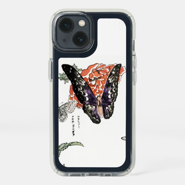 PERFECT-CLEAR IPHONE 13 CASE JAPANESE BUTTERFLIES (Front)