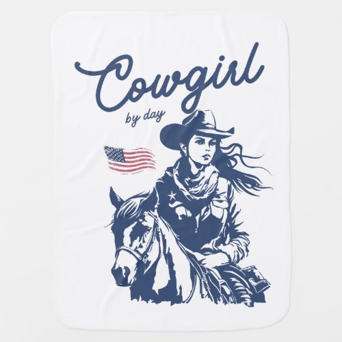 perfect companion for every cowgirl in training baby blanket