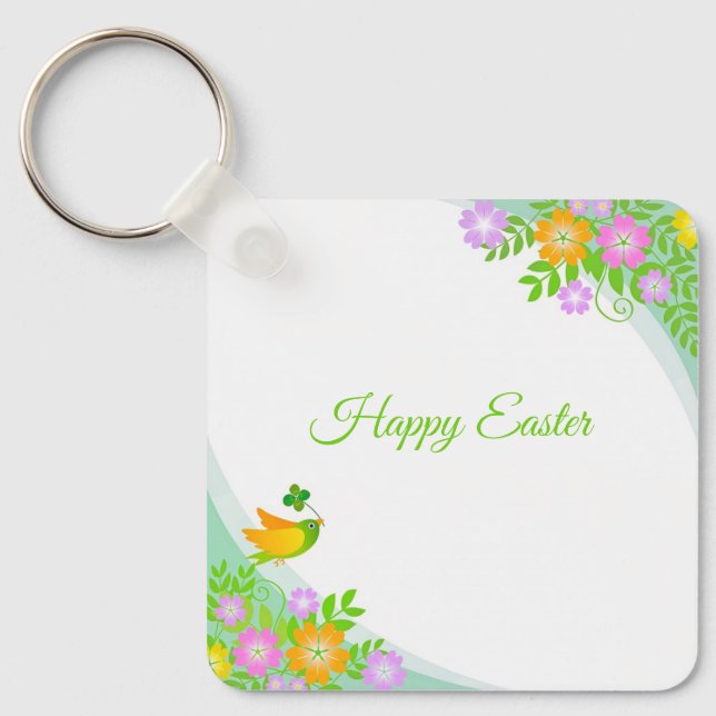 Perfect, Cool Happy Easter,  Eggs  Keychain (Front)
