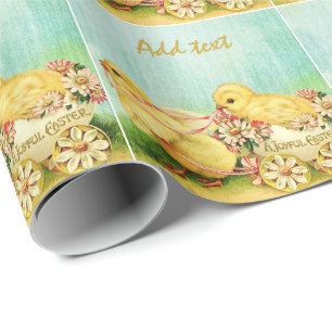 Perfect, Cool Happy Easter Vintage  Wrapping Paper