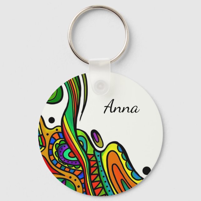 Perfect, Cool Rainbow  Keychain (Front)