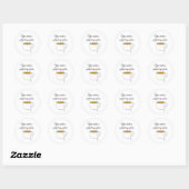 Perfect Cup of Tea Classic Round Sticker (Sheet)
