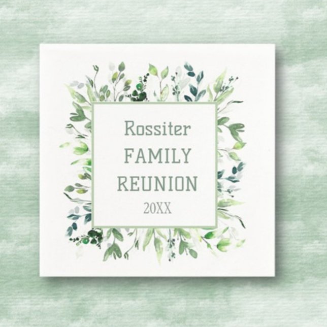 Perfect! Custom family reunion party napkins (Creator Uploaded)