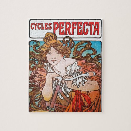 Perfect Cycles Alphonse Mucha Art Nouveau Jigsaw Puzzle