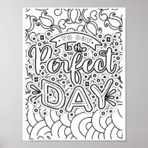 Perfect Day - Coloring Page