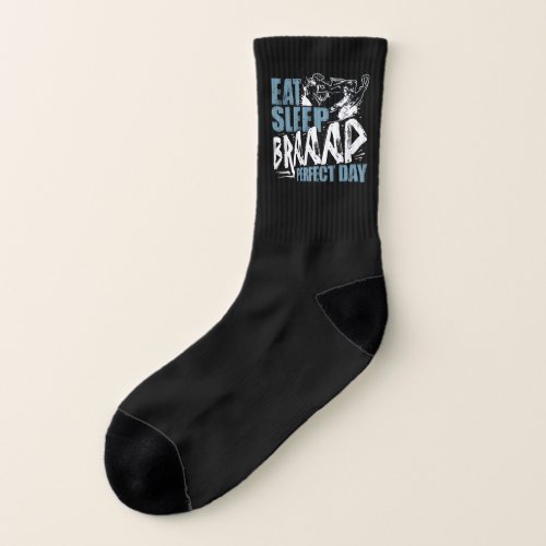 Perfect Day Eat Sleep Braap Snowmobile Gift Idea Socks