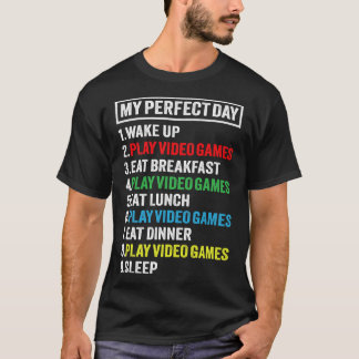 Perfect Day Gamer Gift for Teen Boys Video Games T-Shirt
