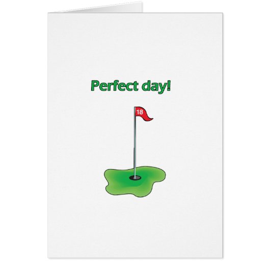 Perfect Day! Golf Design Cards (Front)