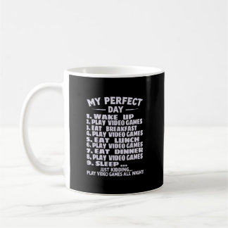 perfect day play video games t-shirt, gamer dad so coffee mug