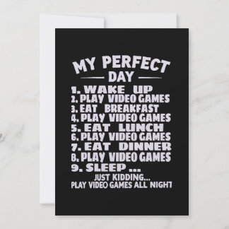 perfect day play video games t-shirt, gamer dad so invitation