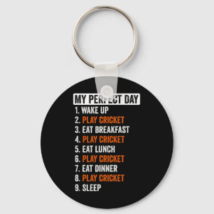 Perfect Day Shirt Cricket Gifts For Men Women  Keychain
