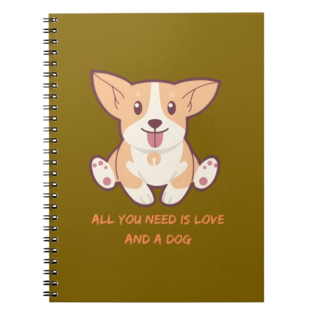 Perfect Designs for Dog Lovers & Pet Gifts Notebook (Front)
