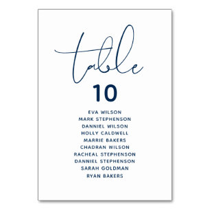 Perfect Elegant Wedding Dinner Guest Seating Cards