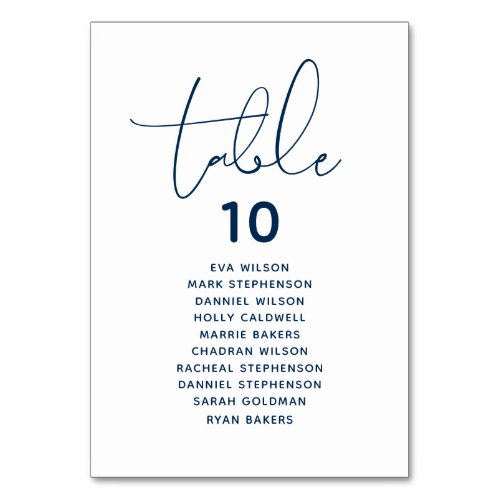 Perfect Elegant Wedding Dinner Guest Seating Cards