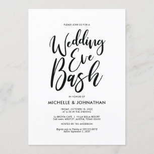 Perfect Elegant Wedding Rehearsal Dinner Invites