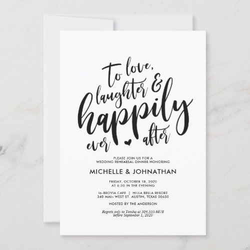 Perfect Elegant Wedding Rehearsal Dinner Invites