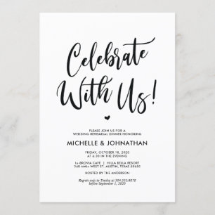 Perfect Elegant Wedding Rehearsal Dinner Invites